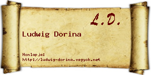 Ludwig Dorina névjegykártya