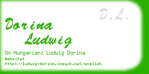 dorina ludwig business card